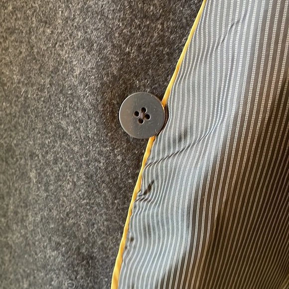 Banana Republic women’s charcoal grey military style pea coat light jacket. - Picture 9 of 12